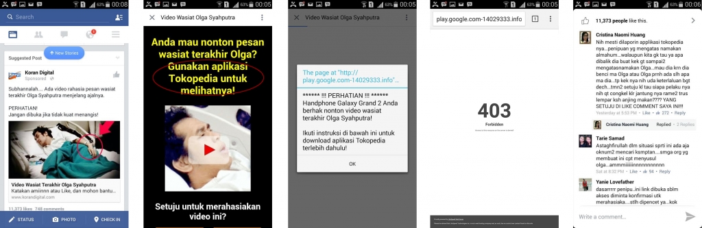 Pernyataan Tokopedia atas Iklan Video Wasiat Olga di Facebook 